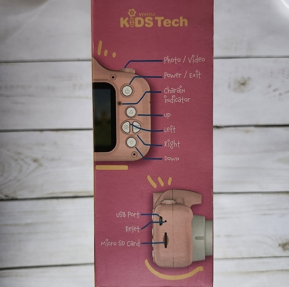 Vivitar Kids Tech KidzCam Camera - Pink/White Unicorn - Picture 3 of 5